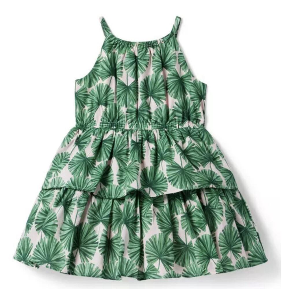 Janie And Jack Swaying Palms Tank Sundress Dress Size 8